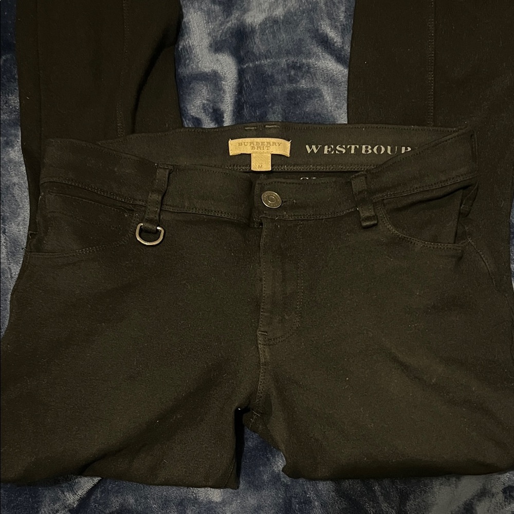 Burberry Women's Westbourne Black Skinny Ankle pants size medium